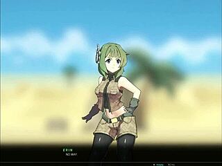 in angel under part 1, the cute blonde teen explores the game world with big tits and tattoos