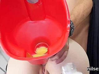 Frisky sweetie brought in for awkward anal treatment in the nuthouse.