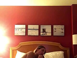 Young Couple Enjoys Intimate Moment In Hotel Room