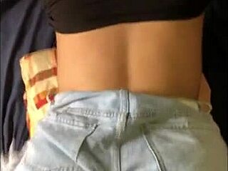 Amateur young girl bent over for doggystyle