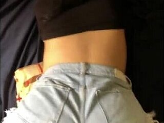 Amateur young girl bent over for doggystyle