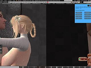 Second Life Shower Sex with Busty Young 18+