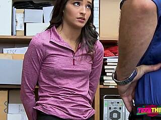 emily whines as she takes officers cock after being caught