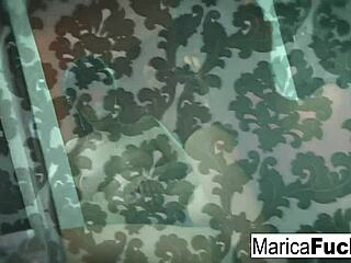 Marica Hase intensely masturbates in sexy lingerie before the mirror