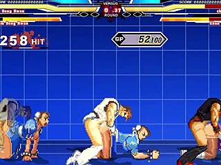 Chun-Li gets cumshot in hentai scene