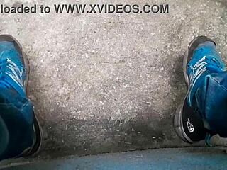 Gay brasileiro masturbating in the woods!