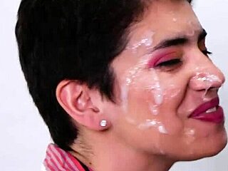 cum with pride in a handjob and blowjob session leading to facial