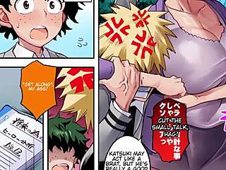 Bakugo's mom returns for a final fuck in hentai anime