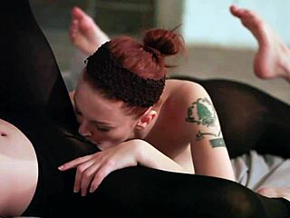 Bree daniels and jenna j ross lay a blanket on the floor and go at it 😏