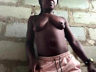 crazy bitch teases with striptease, ripping clothes until fully naked