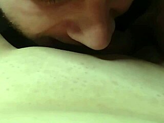 guy licks her wet pussy casually