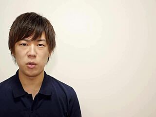 Japanese gay boy kazuya explores his interests