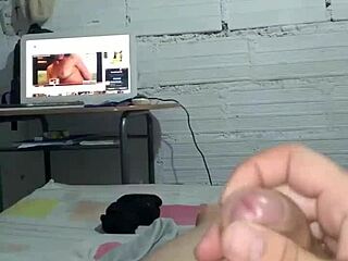 Masturbating In Room When Hot Brunette Arrives