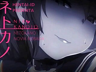 Netokano sub español with big bouncing tits.