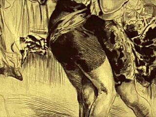 Classic Vintage Anime Hentai Illustration!