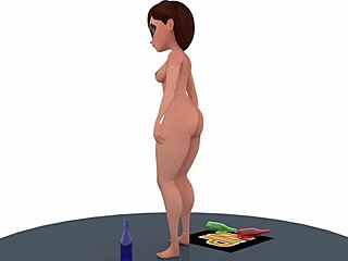 Naked Helen Parr Displays Big Tits And Boobs In 3D