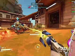 Vtuber Lewdneko Plays Overwatch And Faces Spanking