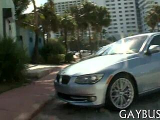 Sexy gay guys passionately connect in an intimate sexual encounter