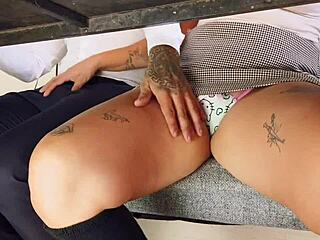 hey, jerking off my classmate in the classroom feels so naughty