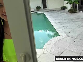 In this realitykings cum fiesta, naughty nikki bell and tyler steel have holiday party fun