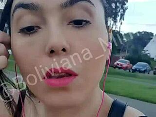 showing shaved pussy to guys in the park