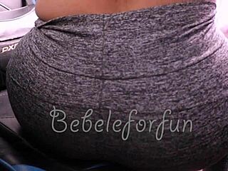 Cute latina shows off her ass up close