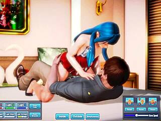 Blue haired beauty, get fucked silly now