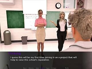 Nudist School Play with Blonde and Brunette Babes