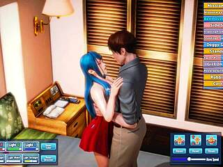 Blue haired beauty, get fucked silly now