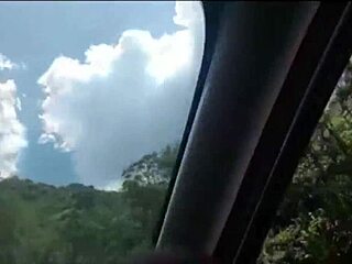 Public display of affection between an amorous couple on the roadside