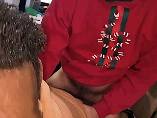 Rafael Bolt moans loudly with pleasure alongside Social without a shirt