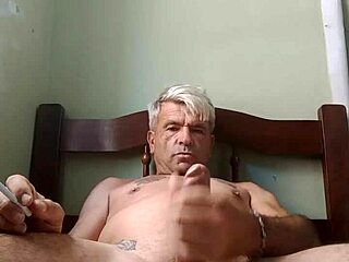 Gay man giving blow job