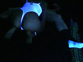 Carrie In Blacklight Fetish Sex, Blonde Babe Gets Wild And Excited!