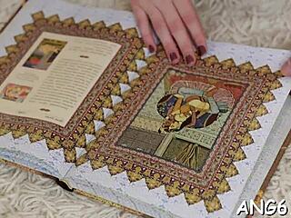 Enchanting Blonde Angel Bent Over with Huge Shaved Stick