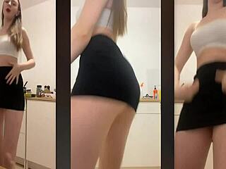 what's this sexy dance show girl doing on webcam
