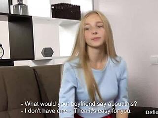 Tiny teen tightens her pussy while masturbating to orgasm