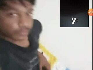 Gay sex with an Indian man who is masturbating
