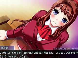 Marie uses toys for outdoor masturbation in hentai game?