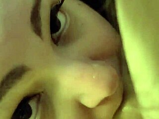 Damn! Girl gags hard on daddy's thick dick!