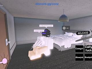 Roblox sex game with a hot girl who likes it rough