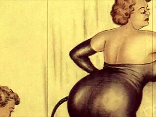 Vintage Erotic Drawings with Seductive Retro Charm