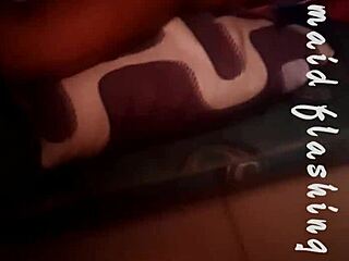 Whytehawk quick creampie behind maid