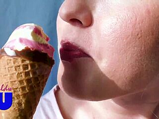 Watch Me Suck Ice Cream Just Like a Cock