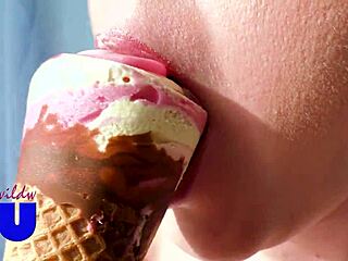 Watch Me Suck Ice Cream Just Like a Cock