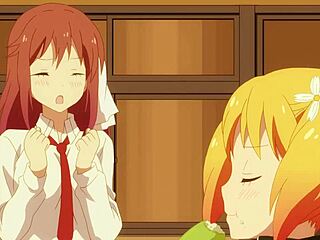Beautiful girls having fun with each other