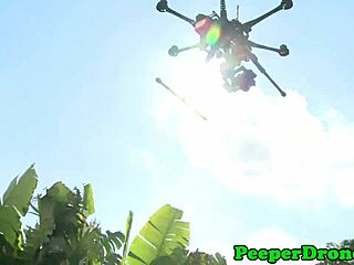 Outdoor lesbian action with a technological twist