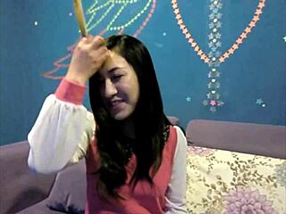 Long hair fetish video with a hairjob scene
