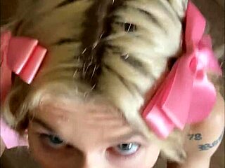 Emma Rosie gives a hot blowjob in this hookup