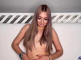 Hot Blonde Teen Masturbates With Wet Pussy Toys