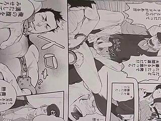 Gay amateur video with Japanese gay animation